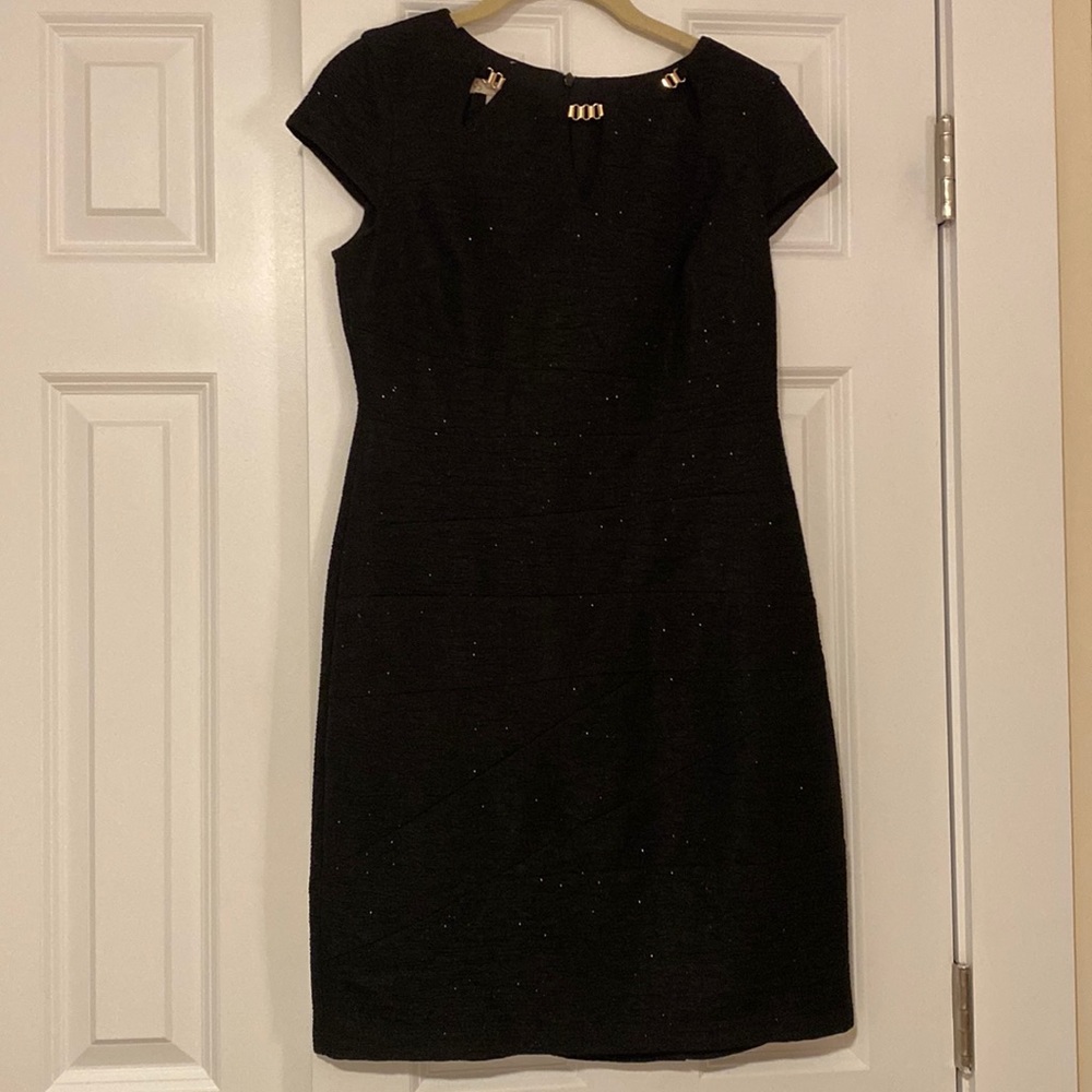 Dress Barn Black Bandage Sparkle Dress - Petite 4